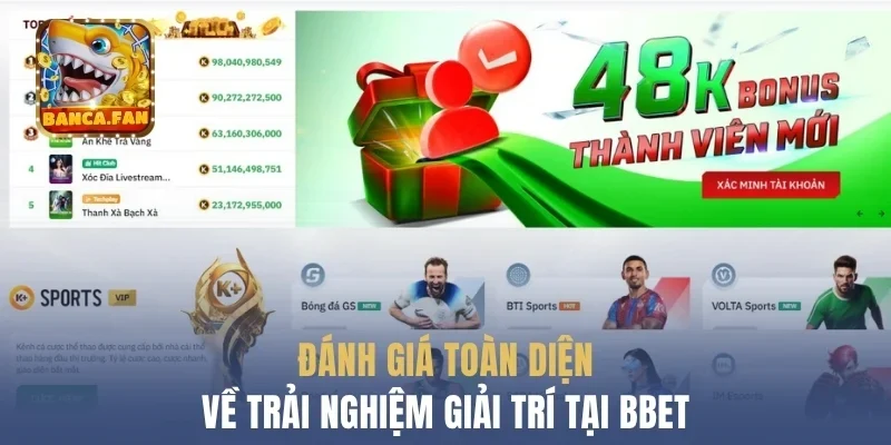Đánh giá toàn diện về trải nghiệm giải trí tại Bbet